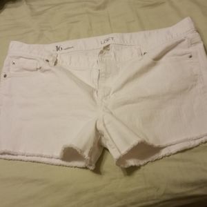 White Jean Shorts